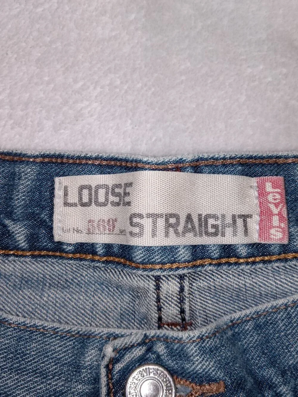 Vintage Levi’s 569 Loose Straight Baggy Jeans Mens 40x32 Y2K Light Wash Denim